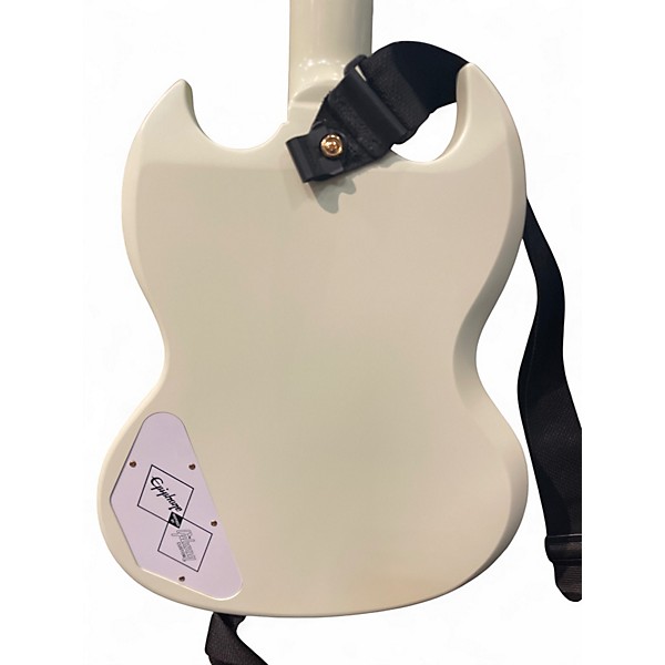 Used Epiphone Epiphone Inspired by Gibson Custom 1963 Les Paul S Classic White Solid Body Electric Guitar