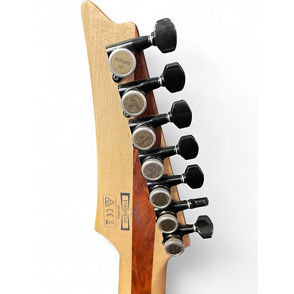 Used Ibanez RGDIX7MPB GREEN BURL Solid Body Electric Guitar