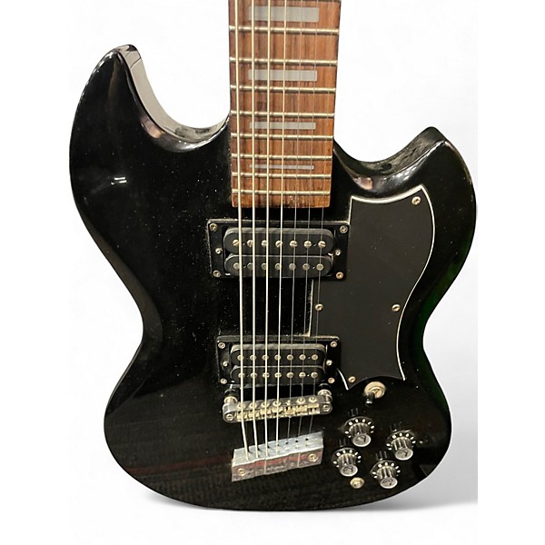 Used DeArmond S67 Black Solid Body Electric Guitar