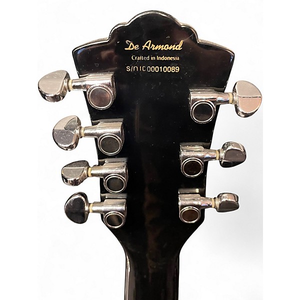 Used DeArmond S67 Black Solid Body Electric Guitar
