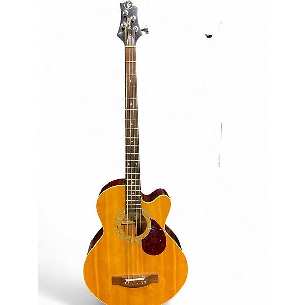 Used Greg Bennett Design by Samick AB-2 Natural Electric Bass Guitar