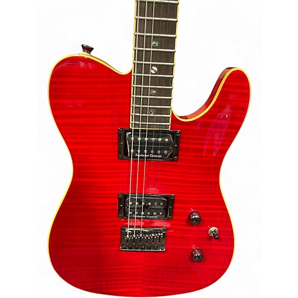 Used Fender Special Edition Custom Telecaster FMT HH Crimson Red Trans Solid Body Electric Guitar
