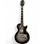 Used Epiphone Les Paul Custom Black and Silver Solid Body Electric Guitar thumbnail