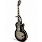 Used Epiphone Les Paul Custom Black and Silver Solid Body Electric Guitar