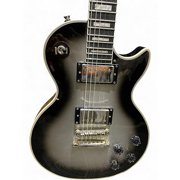 Used Epiphone Les Paul Custom Silverburst Solid Body Electric Guitar