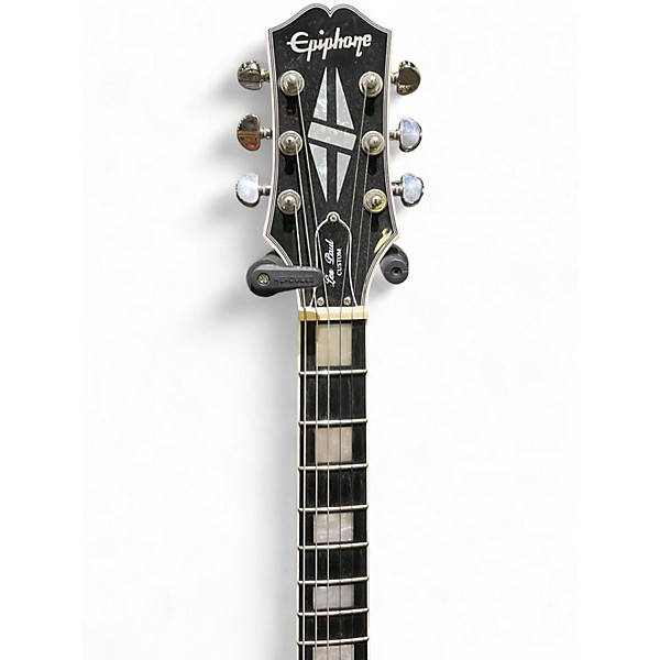 Used Epiphone Les Paul Custom Silverburst Solid Body Electric Guitar