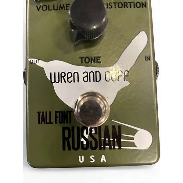 Used Wren And Cuff TALL FONT RUSSIAN Effect Pedal