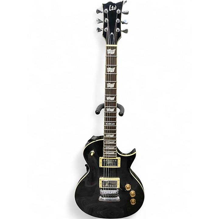 Used ESP LTD EC256 Trans Black Solid Body Electric Guitar