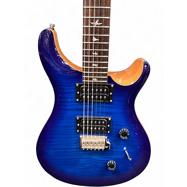 Used PRS SE Custom 24 Sapphire Blue Trans Solid Body Electric Guitar