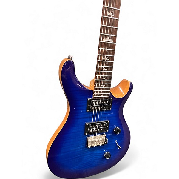 Used PRS SE Custom 24 Sapphire Blue Trans Solid Body Electric Guitar
