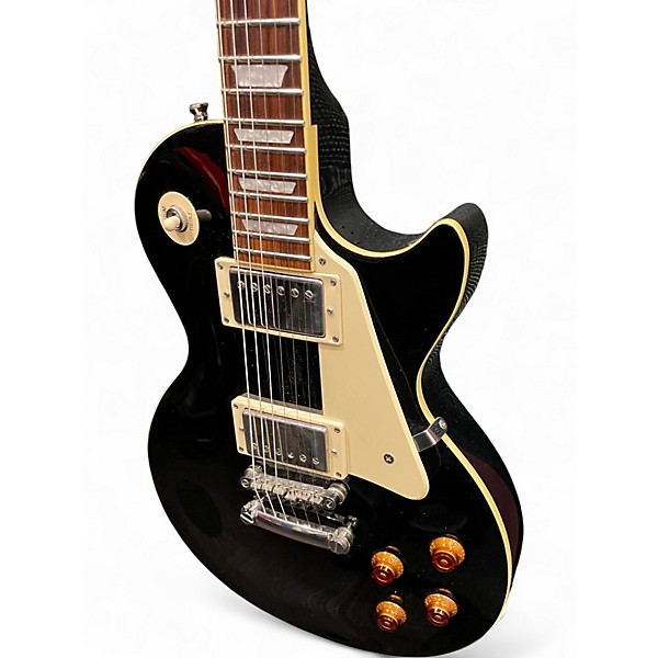 Used Epiphone Les Paul Standard Ebony Solid Body Electric Guitar
