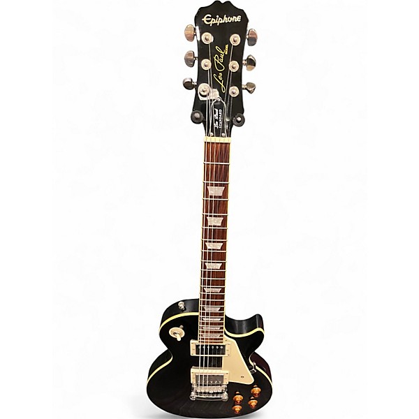 Used Epiphone Les Paul Standard Ebony Solid Body Electric Guitar