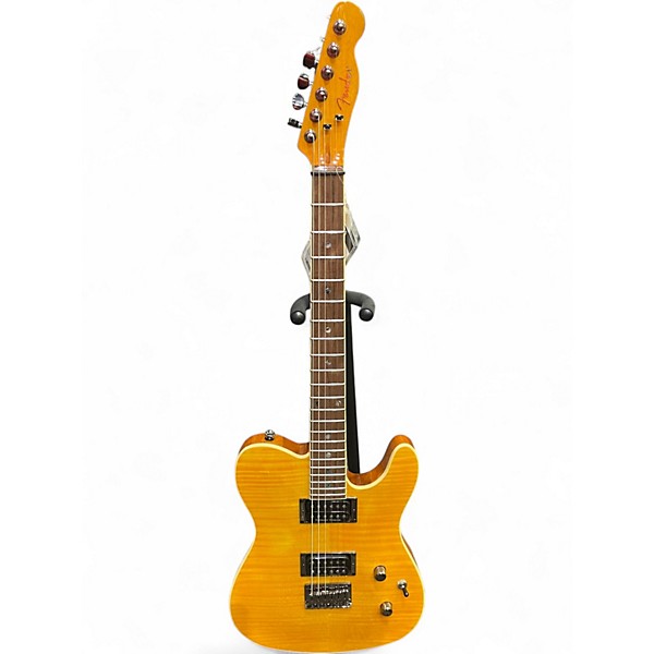 Used Fender Special Edition Custom Telecaster FMT HH Amber Solid Body Electric Guitar