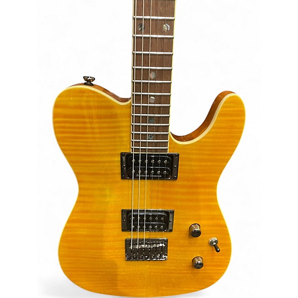 Used Fender Special Edition Custom Telecaster FMT HH Amber Solid Body Electric Guitar