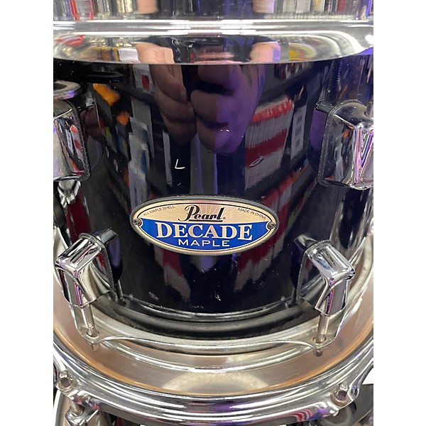 Used Pearl 4 Piece DECADE MAPLE Black Drum Kit