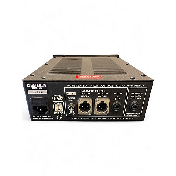 Used Avalon U5 Pure Class A Active DI and Preamp Direct Box