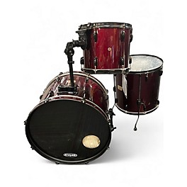 Used Pearl 3 Piece Export Wine Red Drum Kit