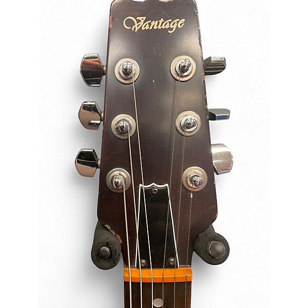 Used Vantage vp-750 Brown Solid Body Electric Guitar