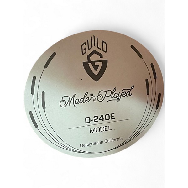 Used Guild D240E Natural Acoustic Electric Guitar