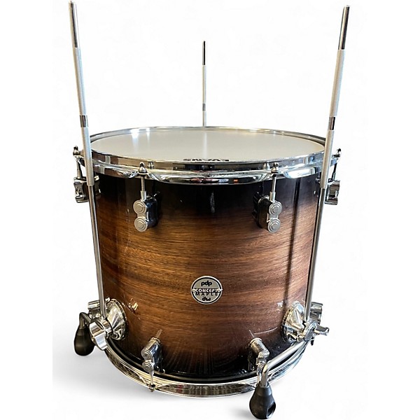 Used PDP by DW 5 Piece CONCEPT MAPLE Walnut Drum Kit