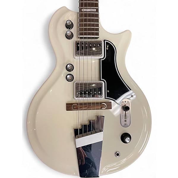 Used Supro Martinique Alpine White Solid Body Electric Guitar