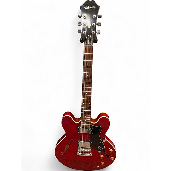 【Unnya】美品 エピフォン Epiphone Dot Used Epiphone Dot Candy Apple Red Hollow Body Electric