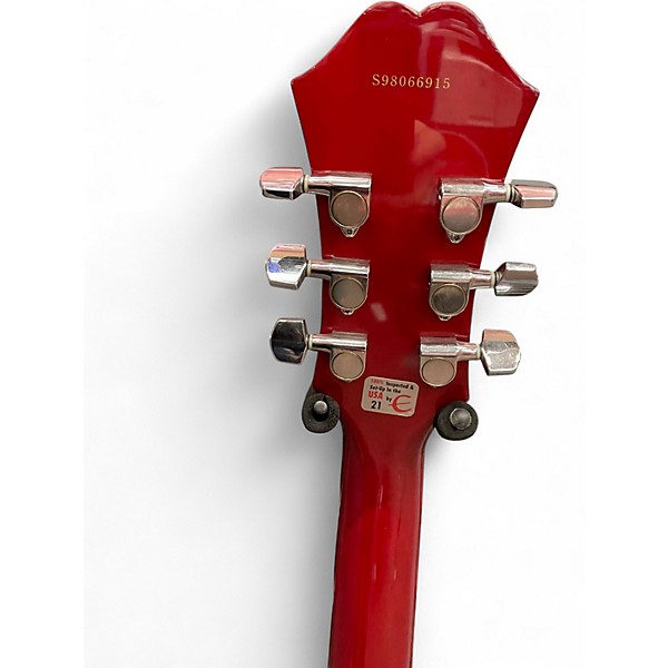 Used Epiphone Dot Candy Apple Red Hollow Body Electric