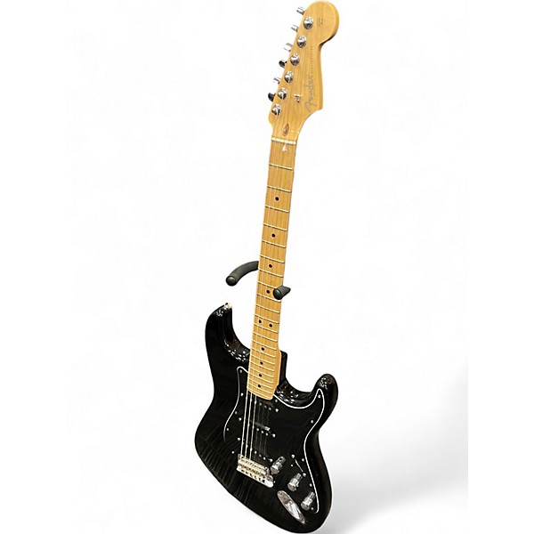 Used Fender American Standard Stratocaster Black Solid Body Electric Guitar