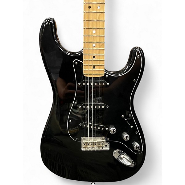 Used Fender American Standard Stratocaster Black Solid Body Electric Guitar