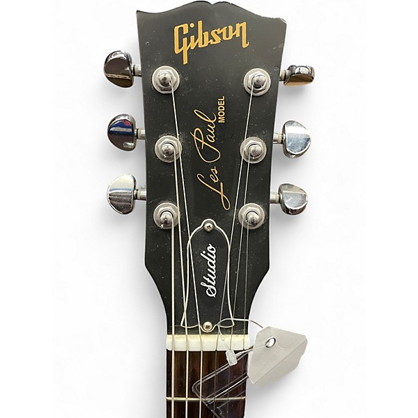 Used Gibson Les Paul Studio Black Solid Body Electric Guitar