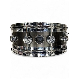 Used DW 5.5X14 Collector's Series Exotic Maple Mahogany Top Edge Snare Charcoal Drum