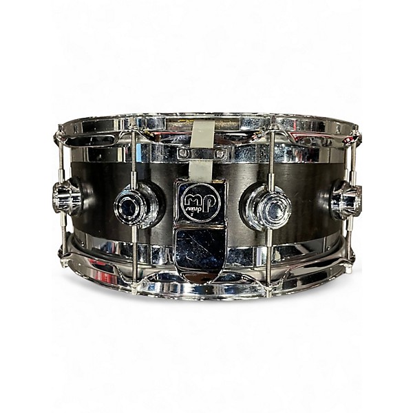 Used DW 5.5X14 Collector's Series Exotic Maple Mahogany Top Edge Snare Charcoal Drum