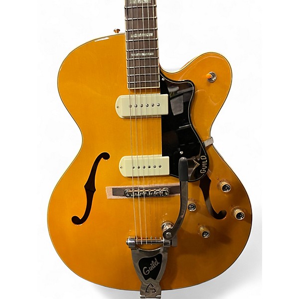 Used Guild X175B MANHATTAN Blonde Hollow Body Electric Guitar