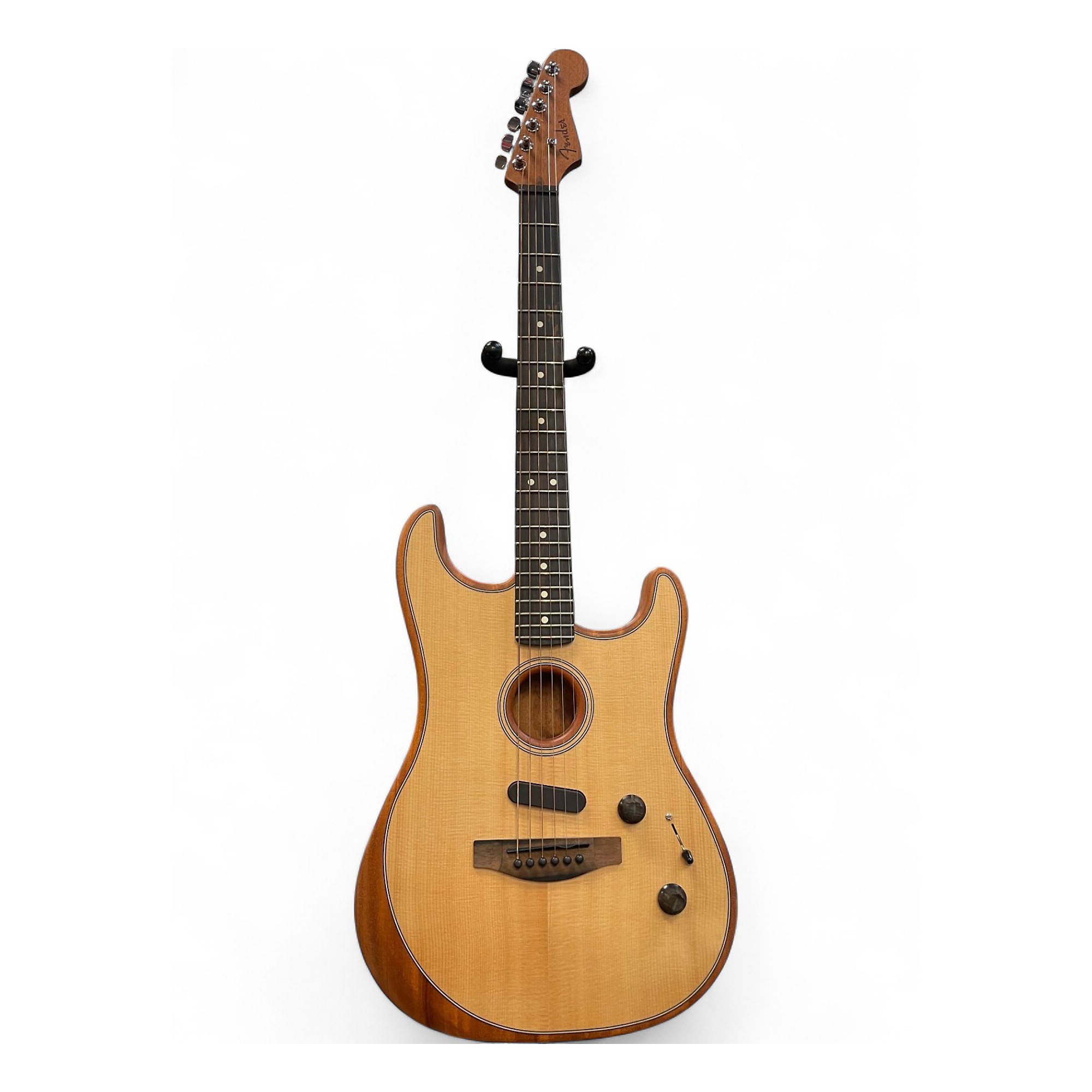 Fender USA Acoustasonic Strat（Natural） Fender American Acoustasonic Stratocaster Acoustic-electric