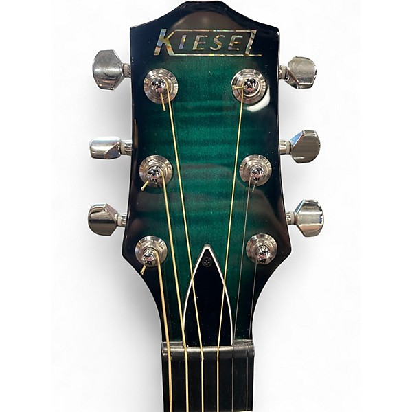 Used Kiesel AE185 TEAL BURST Hollow Body Electric Guitar