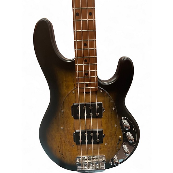 Used Sterling by Music Man Ray34 Spalted Maple Electric Bass Guitar