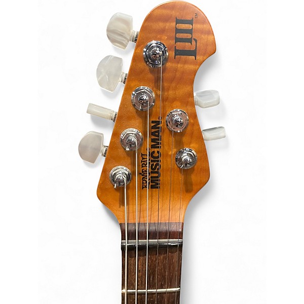 Used Ernie Ball Music Man Luke III Metallic Gray Solid Body Electric Guitar