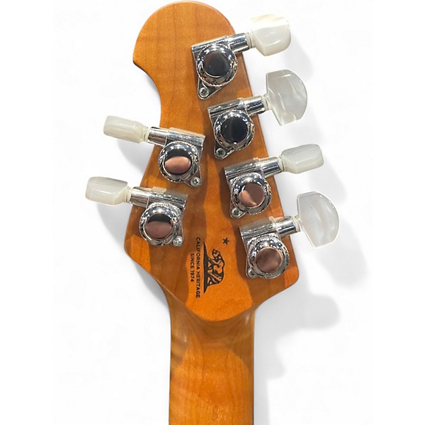 Used Ernie Ball Music Man Luke III Metallic Gray Solid Body Electric Guitar