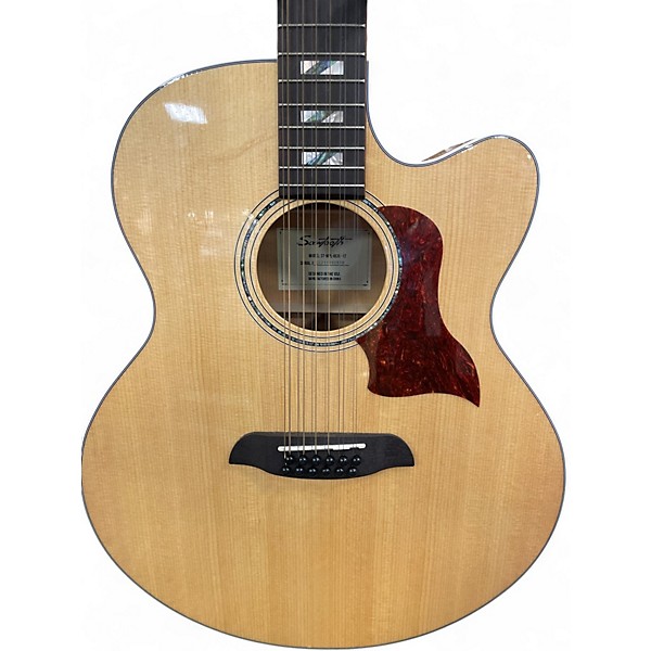 Used Sawtooth ST-MPL-AEJC-12 Natural 12 String Acoustic Electric Guitar