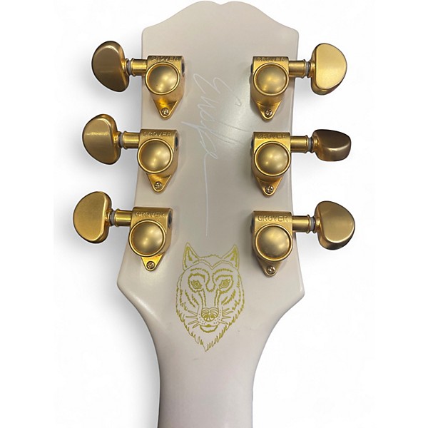 Used Epiphone EMILY WOLFE SHERATON White Hollow Body Electric Guitar