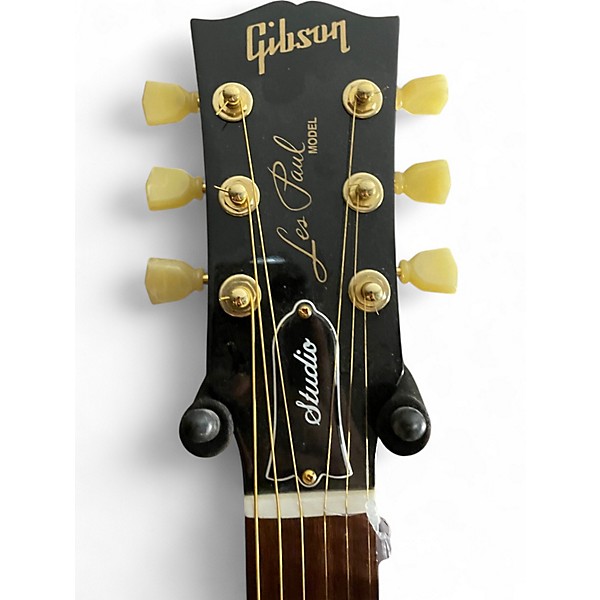 Used 2012 Gibson Les Paul Studio Black Solid Body Electric Guitar