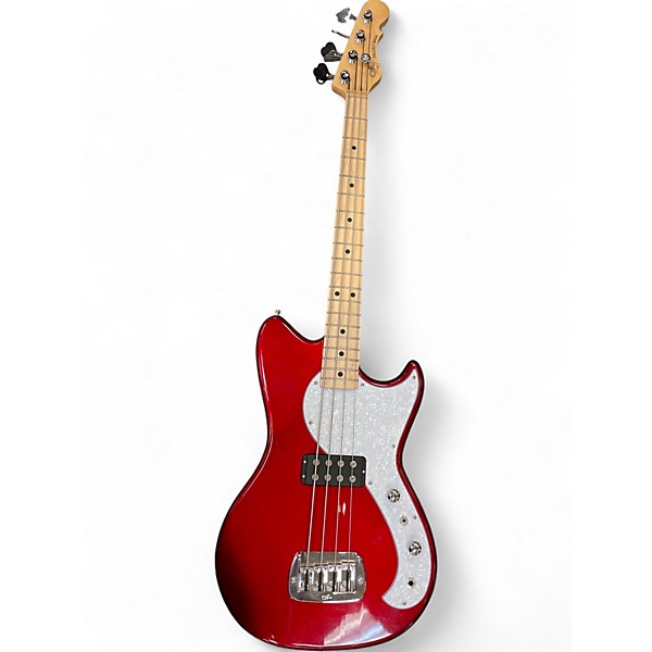 Used G&L TRIBUTE FALLOUT BASS METALIC RED Electric Bass Guitar