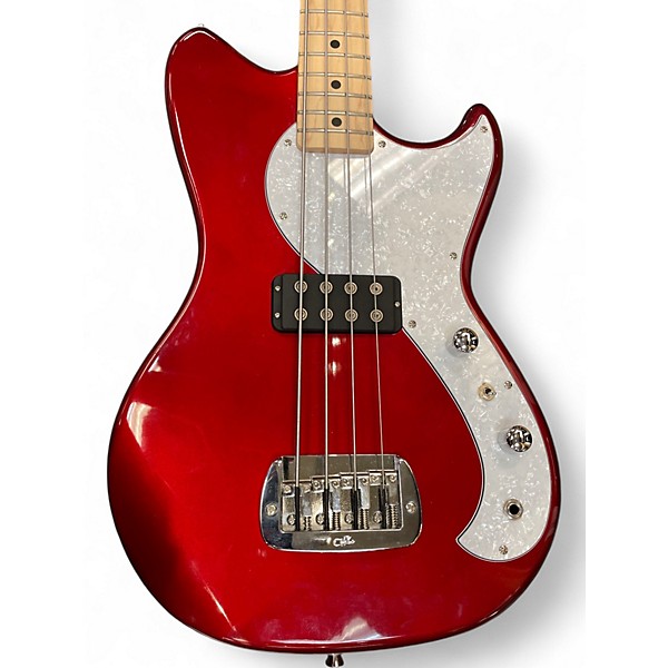 Used G&L TRIBUTE FALLOUT BASS METALIC RED Electric Bass Guitar