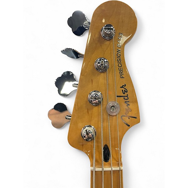 Used Fender Player Plus Active Precision Bass silver smoke Electric Bass Guitar