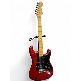 Used 2024 Fender American Ultra II Stratocaster HSS with Maple Fretboard Sinister Red Solid Body Electric Guitar