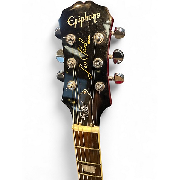 Used Epiphone Les Paul Classic Cherry Solid Body Electric