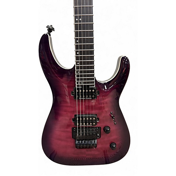 Used Jackson DKAQ PRO PLUS DINKY TRANPARENT PURPLE BURST Solid Body Electric Guitar