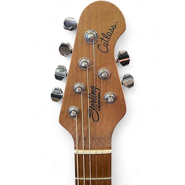 Used Sterling by Music Man CT50-HSS Cutlass Firemist Silver Solid Body Electric Guitar