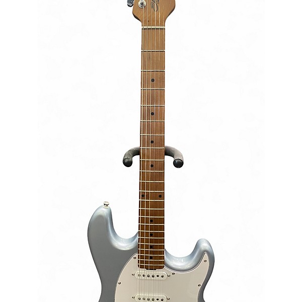 Used Sterling by Music Man CT50-HSS Cutlass Firemist Silver Solid Body Electric Guitar