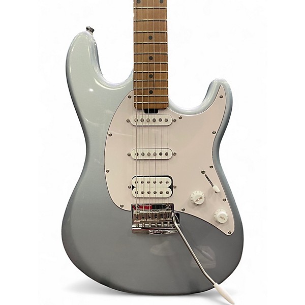 Used Sterling by Music Man CT50-HSS Cutlass Firemist Silver Solid Body Electric Guitar